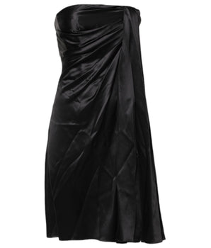 Dolce & Gabbana Black Strapless Sheath A-line Mini Dress