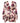 Laneus Pink Floral Silk Long Sleeves V-neck Wrap Mini Dress