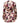 Laneus Pink Floral Silk Long Sleeves V-neck Wrap Mini Dress