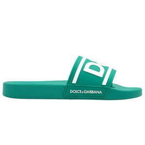 Dolce & Gabbana Green Cotton Sandal