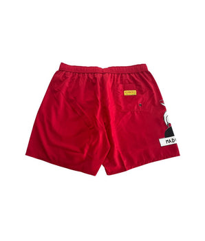Iceberg Red Polyester Men's Swim Short