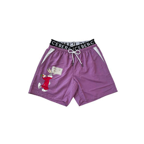 Iceberg Purple Polyester Swimwear