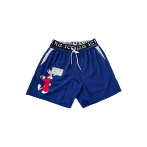 Iceberg Blue Polyester Swimwear