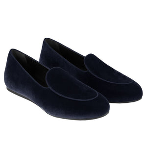 Charles Philip Blue Velvet Loafer