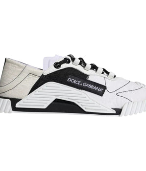 Dolce &amp; Gabbana Zapatillas bajas NS1 blancas y negras Zapatos