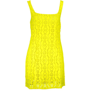 Vestido sin mangas de poliéster amarillo para mujer de Desigual