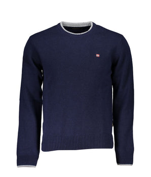 Napapijri Blue Fabric Men Sweater