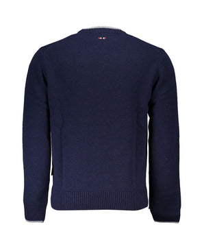 Napapijri Blue Fabric Men Sweater