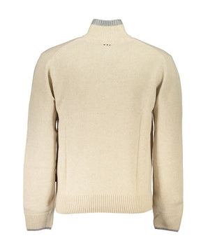 Napapijri Beige Fabric Men Sweater