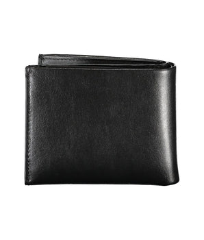 Calvin Klein Elegant Black Leather Dual-Compartment Wallet