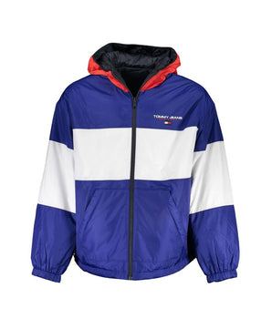 Tommy Hilfiger Blue Polyester Men's Reversible Jacket
