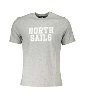 North Sails Gray Cotton T-Shirt