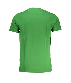 Cavalli Class Green Cotton T-Shirt