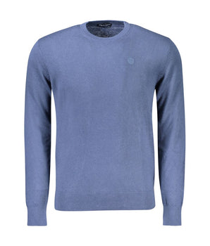 North Sails Blue Cotton Men Sweater