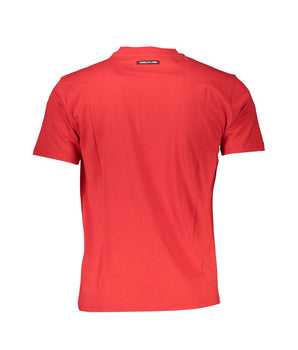 Cavalli Class Red Cotton Men T-Shirt