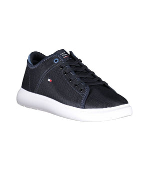 Tommy Hilfiger Blue Recycled Polyester Men Sneaker