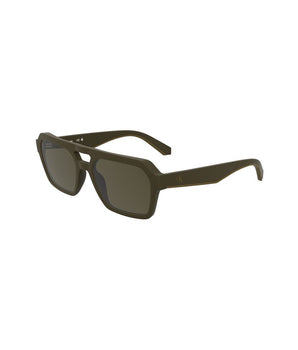 Calvin Klein Brown Bio-Based Fabric Men Sunglasses