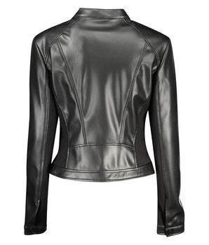 Guess Jeans Black Polyethylene Jackets & Coat