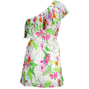 Vestido Desigual Mujer Viscosa Blanco