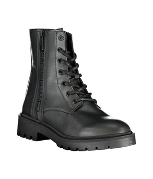 Calvin Klein Black Polyester Women Boot
