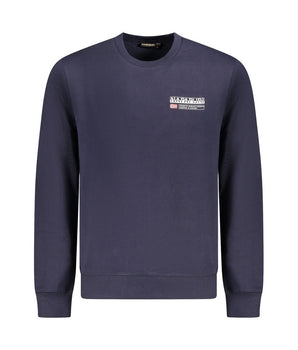 Napapijri Blue Cotton Men Sweater