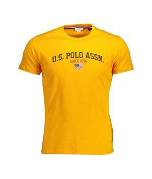 U.S. POLO ASSN. Orange Cotton Men T-Shirt