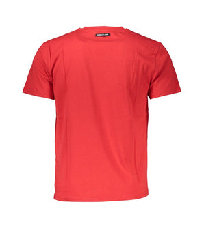 Cavalli Class Red Cotton Men T-Shirt