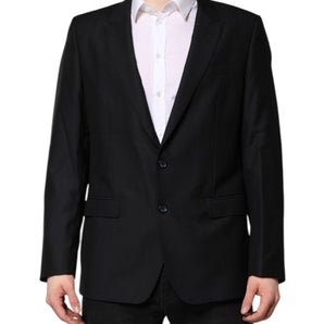 Chaqueta blazer de lana azul oscuro MARTINI de Dolce &amp; Gabbana