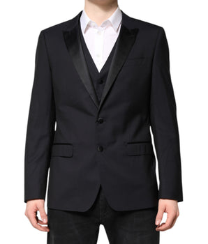 Dolce &amp; Gabbana Dark Blue MARTINI Wool Suit 2 Piece Jacket