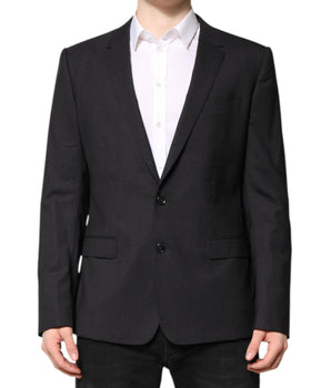 Dolce &amp; Gabbana Dark Gray MARTINI Single Breasted Jacket