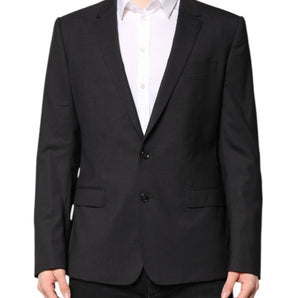 Chaqueta de botonadura sencilla MARTINI gris oscuro de Dolce &amp; Gabbana