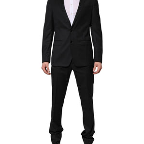 Dolce & Gabbana Dark Gray MARTINI 2 Pc Single Breasted Suit