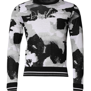Dolce & Gabbana Multicolor Logo Crew Neck Pullover Sweater
