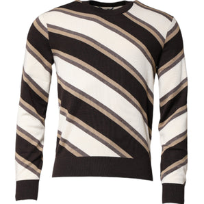 Dolce &amp; Gabbana Suéter tipo jersey con cuello redondo y rayas multicolores