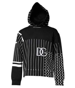 Dolce &amp; Gabbana Black White Stripe Hoodie