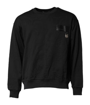 Dolce &amp; Gabbana Black DG Logo Crew Neck Sweatshirt Sweater