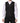 Dolce & Gabbana Black Stripes Wool Formal Men Waistcoat Vest