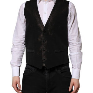 Chaleco formal de vestir marrón oscuro para hombre de Dolce &amp; Gabbana