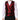 Vestido formal de rayas rojas y negras de Dolce &amp; Gabbana con chaleco