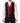 Dolce &amp; Gabbana Red Black Stripe Dress Formal Waistcoat Vest