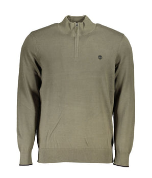 Timberland Organic Cotton Half Zip Sweater - Lush Green