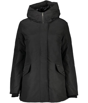 Woolrich Black Cotton Jackets and Coats