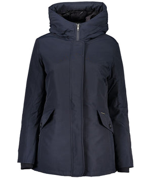 Woolrich Blue Cotton Jackets and Coats
