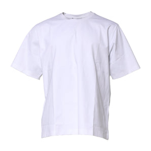 Dolce &amp; Gabbana Camiseta blanca de manga corta y cuello redondo de algodón