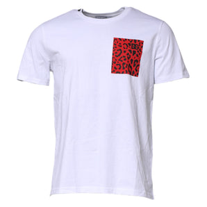 Dolce &amp; Gabbana Camiseta blanca de manga corta y cuello redondo de algodón