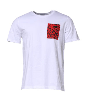 Dolce &amp; Gabbana White Cotton Short Sleeves Crew Neck T-shirt