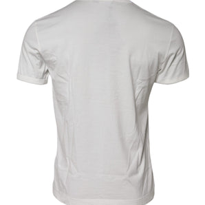 Camiseta blanca de algodón con la corona DG de Dolce &amp; Gabbana