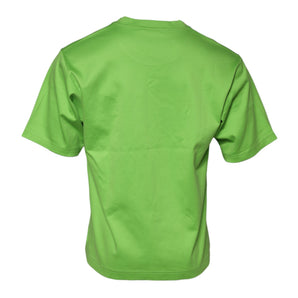 Camiseta de cuello redondo con estampado gráfico verde de Dolce &amp; Gabbana