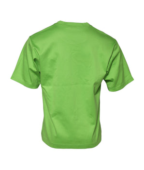 Dolce &amp; Gabbana Green Graphic Printed Round Neck T-shirt
