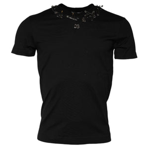 Camiseta de manga corta con logo negro de Dolce &amp; Gabbana